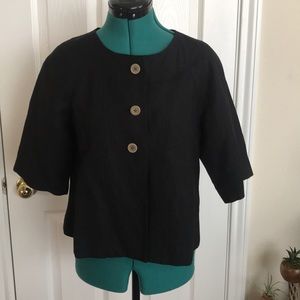 Flared bottom and sleeve jacket